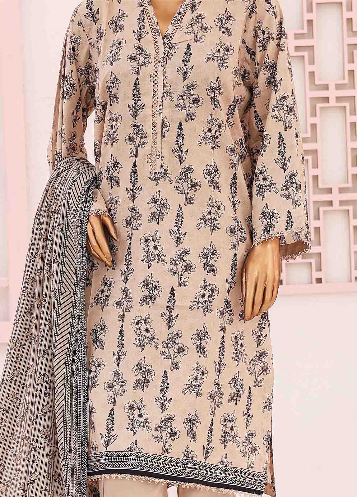 3 Piece Printed Lawn Suit